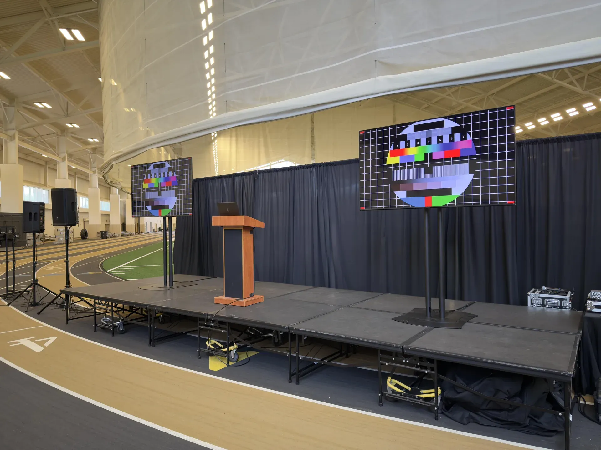 Large format TV screen rental at a Nashville event venue