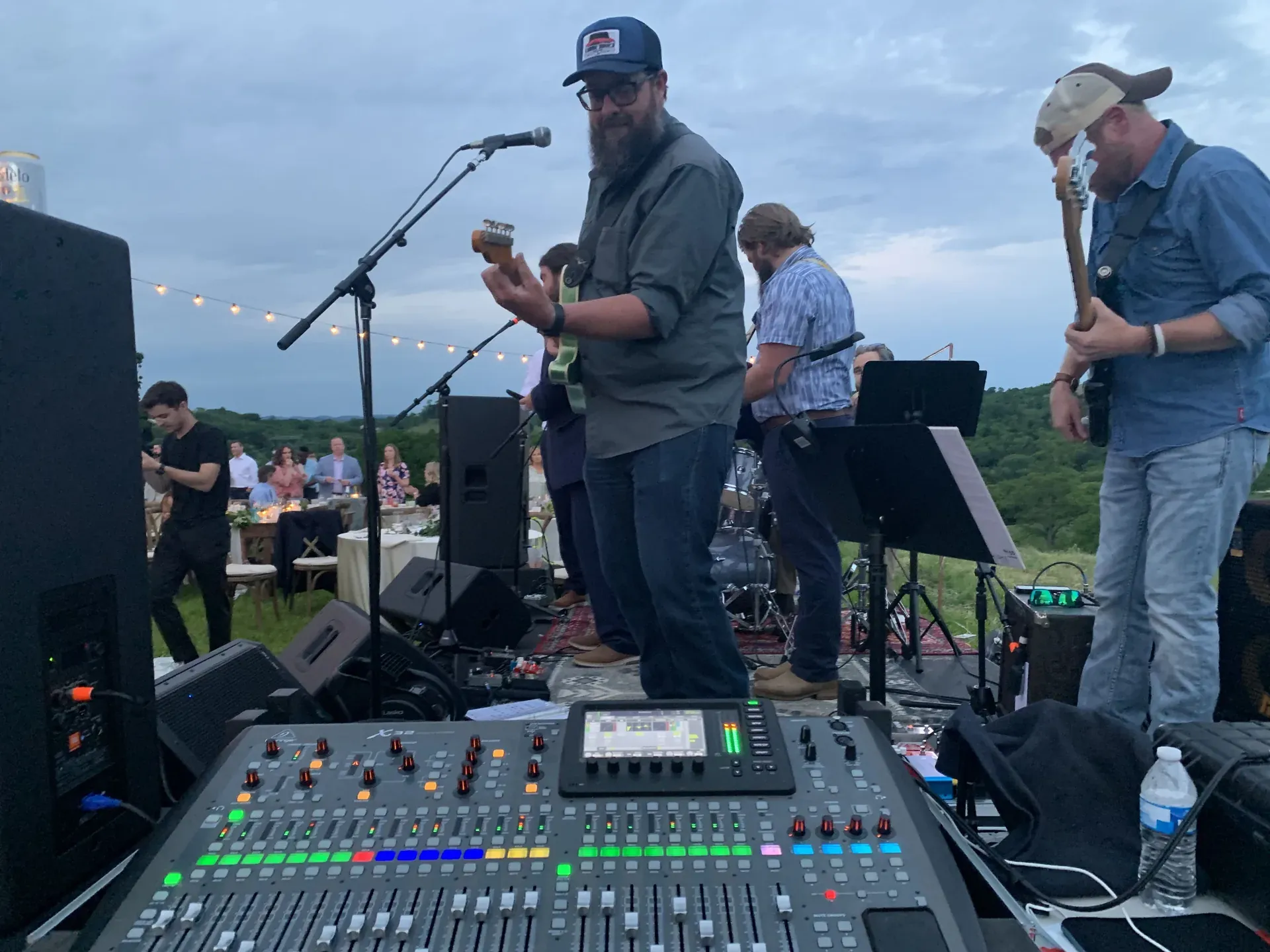 Yamaha DM3 digital mixer and wireless microphone system at a Nashville event