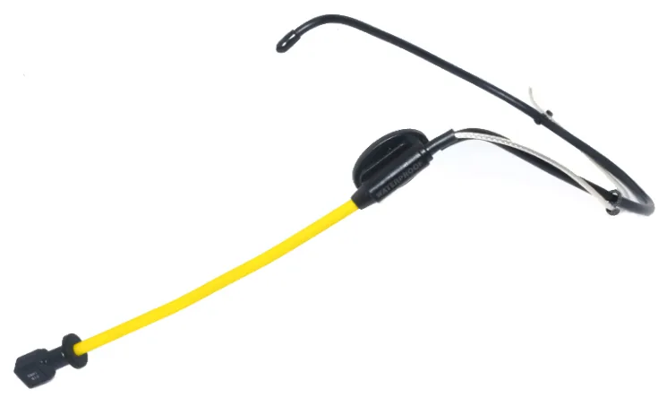 Fitness headset wireless microphone for high-activity use