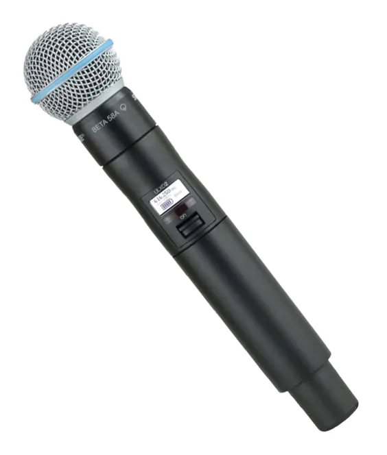 Shure Beta 58A wireless handheld microphone for events and live performances